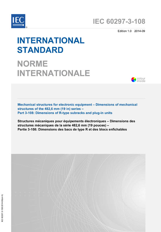 Cover IEC 60297-3-108:2014